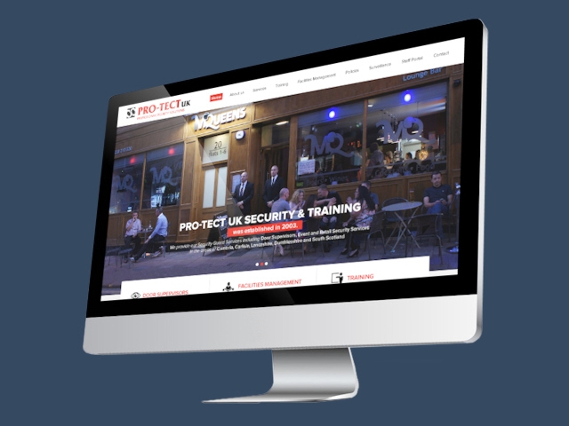 Responsive web design for Pro-Tect UK Security & Training