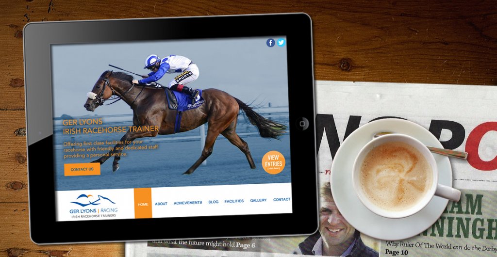 ger lyons racehorse trainer web design