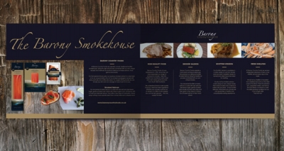 barony country foods brochure design