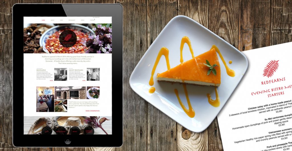 redfearns thai restaurant website design